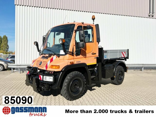 Unimog U 300 4x4, Kipper, Kommunalhydraulik, - Dropside/ Flatbed truck, Municipal/ Special vehicle: picture 1 Unimog U 300 4x4, Kipper, Kommunalhydraulik, - Dropside/ Flatbed truck, Municipal/ Special vehicle: picture 1