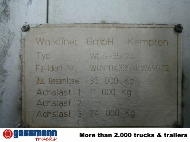 WALKLINER WLS 35/24, Walkingfloor mit Klappen - Walking floor semi-trailer: picture 2 WALKLINER WLS 35/24, Walkingfloor mit Klappen - Walking floor semi-trailer: picture 2