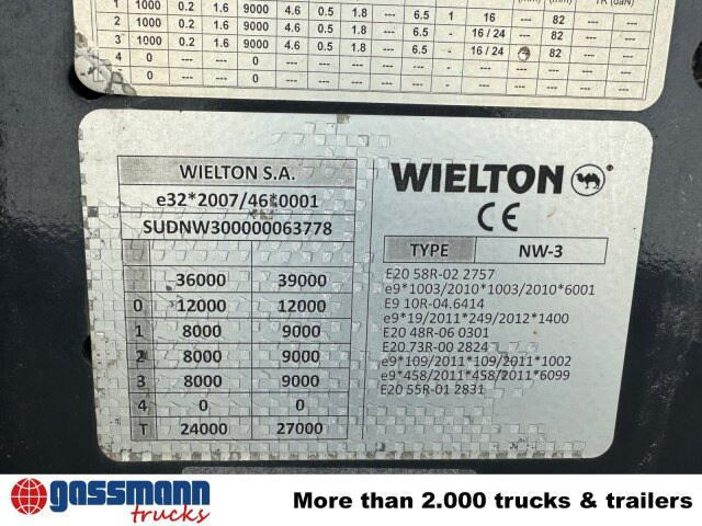 Wielton NW-3, Liftachse, Stahlmulde ca. 26m³ - Tipper semi-trailer: picture 2 Wielton NW-3, Liftachse, Stahlmulde ca. 26m³ - Tipper semi-trailer: picture 2