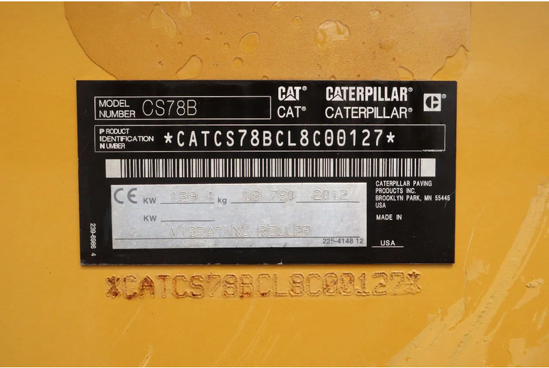 Roller Caterpillar CS78B | TRIMBLE GPS | GOOD CONDITION: picture 20