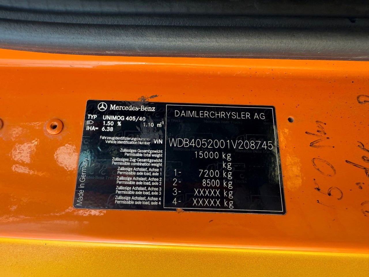 Tipper Unimog U500 4x4 / Dücker Kipper / Saug / Mäher  MKT 15R: picture 8