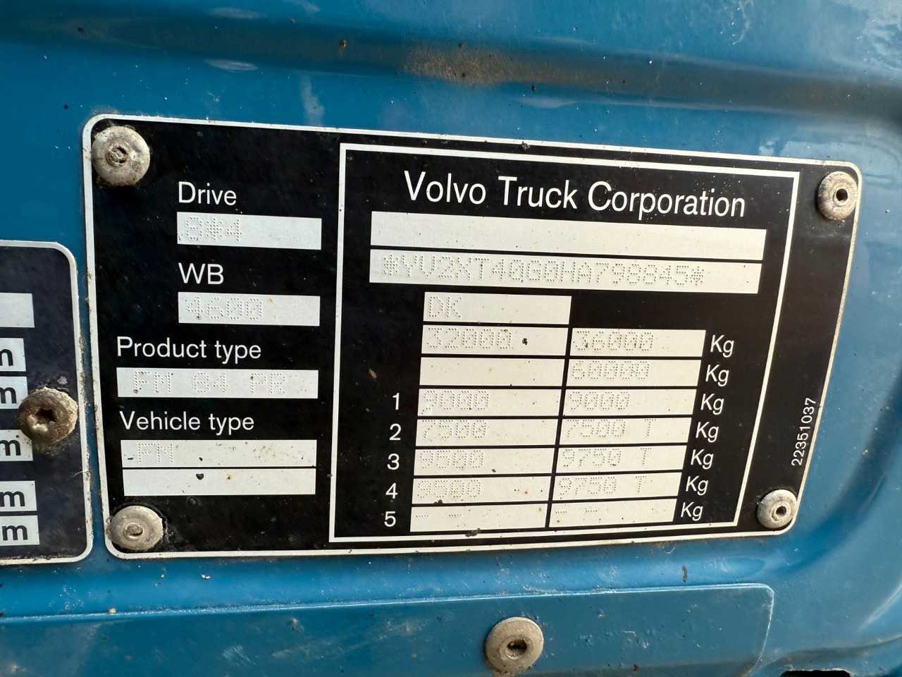 Tipper Volvo FM 500 8x4 Pushertridem 3 Way Tipper / Kipper: picture 9