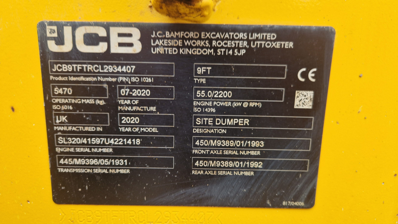 Leasing of JCB 9 T FT - KABINA JCB 9 T FT - KABINA: picture 11