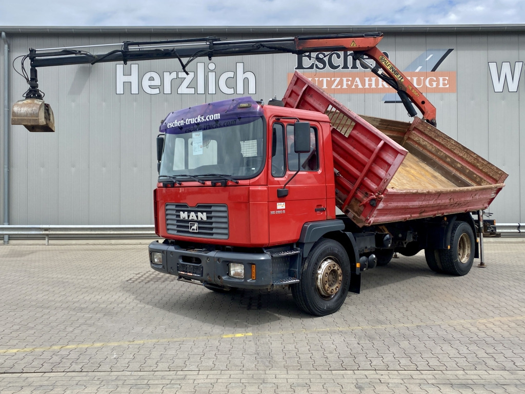 MAN 18.285 MC / Palfinger PK 9501 - Tipper, Crane truck: picture 1 MAN 18.285 MC / Palfinger PK 9501 - Tipper, Crane truck: picture 1