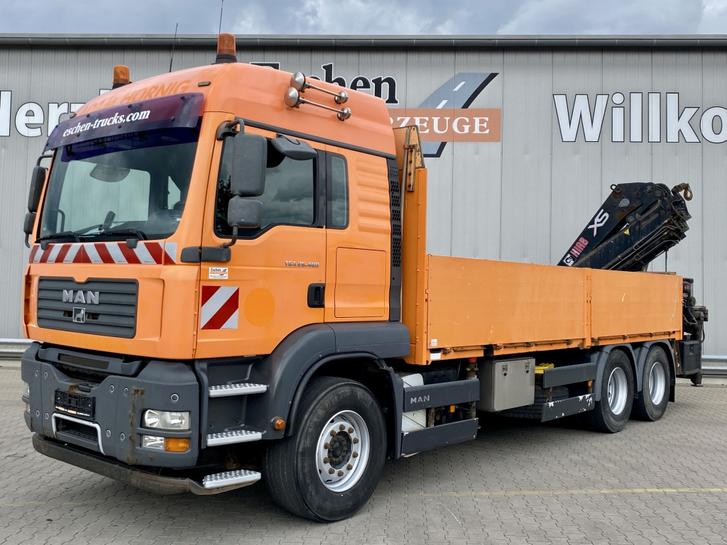 MAN TGA 26.480 6x4 BL / HIAB 377 EP-4 Faltkran - Dropside/ Flatbed truck, Crane truck: picture 1 MAN TGA 26.480 6x4 BL / HIAB 377 EP-4 Faltkran - Dropside/ Flatbed truck, Crane truck: picture 1