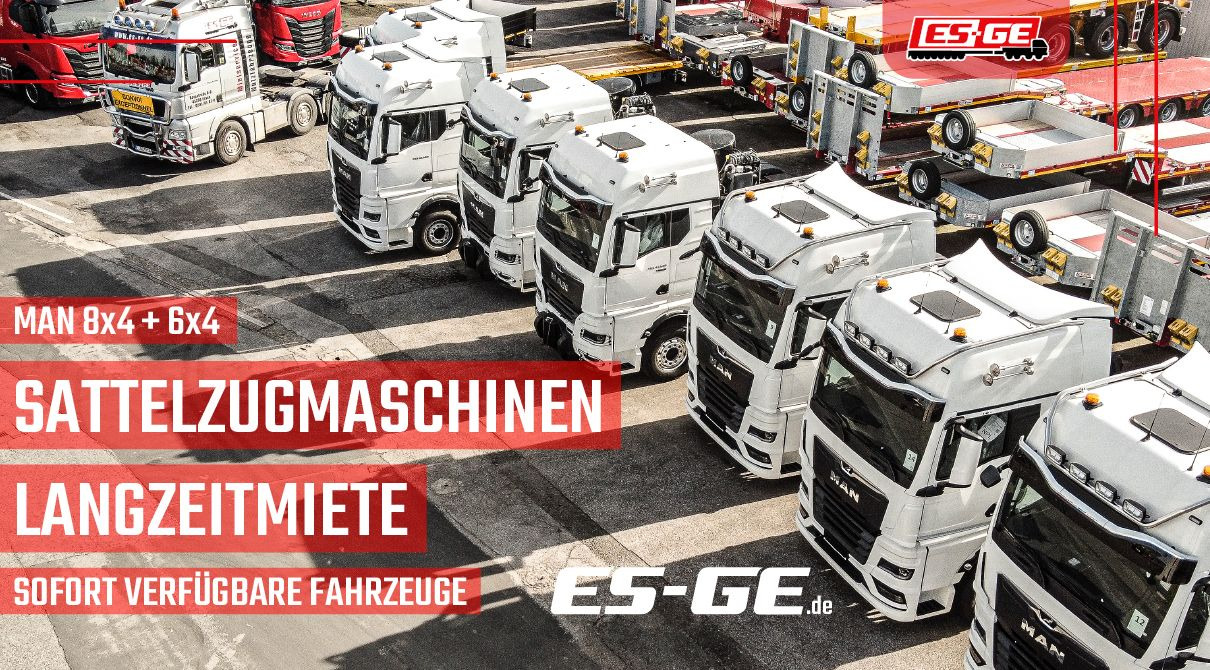 ES-GE 3-Achs Sattelanhänger - Rungen + CV - Dropside/ Flatbed semi-trailer: picture 2 ES-GE 3-Achs Sattelanhänger - Rungen + CV - Dropside/ Flatbed semi-trailer: picture 2