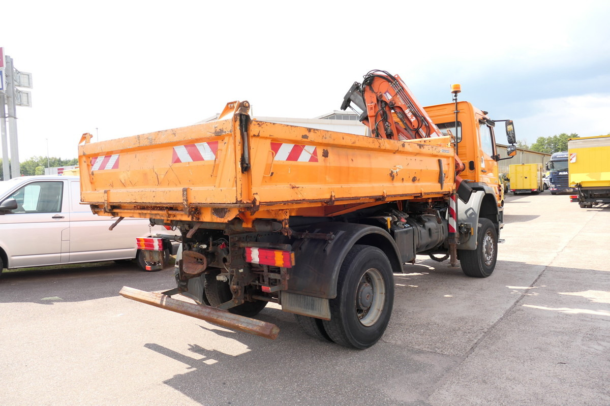 Tipper, Crane truck MERCEDES-BENZ 1828 AK Kran Axor-R Atlas 85.2 Kipper Winterdien: picture 6