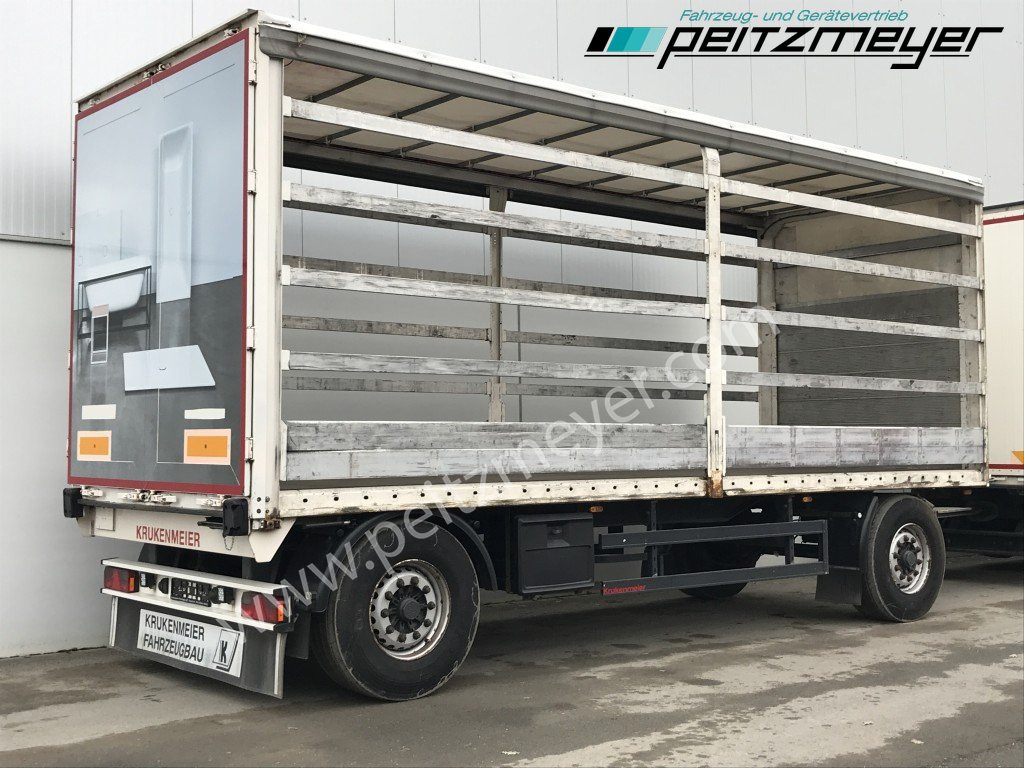 KRUKENMEIER PRITSCHENANHÄNGER 18 T. mit Durchlade - Curtainsider trailer: picture 1 KRUKENMEIER PRITSCHENANHÄNGER 18 T. mit Durchlade - Curtainsider trailer: picture 1