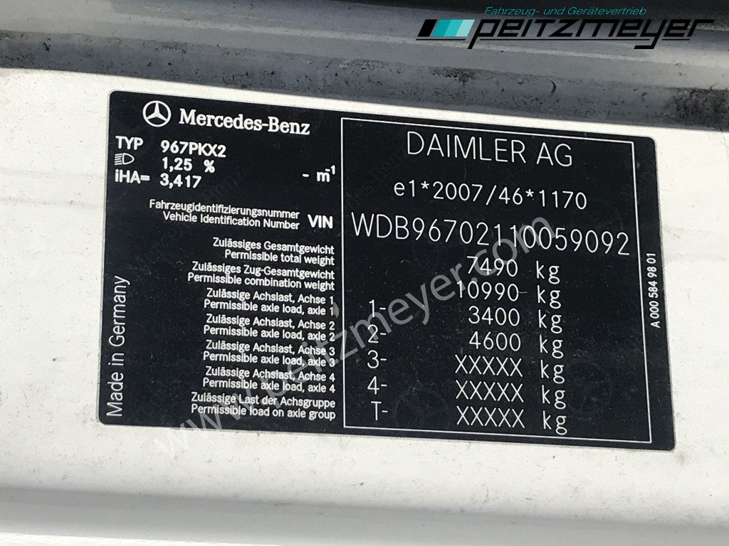 Refrigerator truck MERCEDES-BENZ Atego 818 L Tiefkühlkoffer m. Trennwand, Thermok T 800, LBW: picture 26