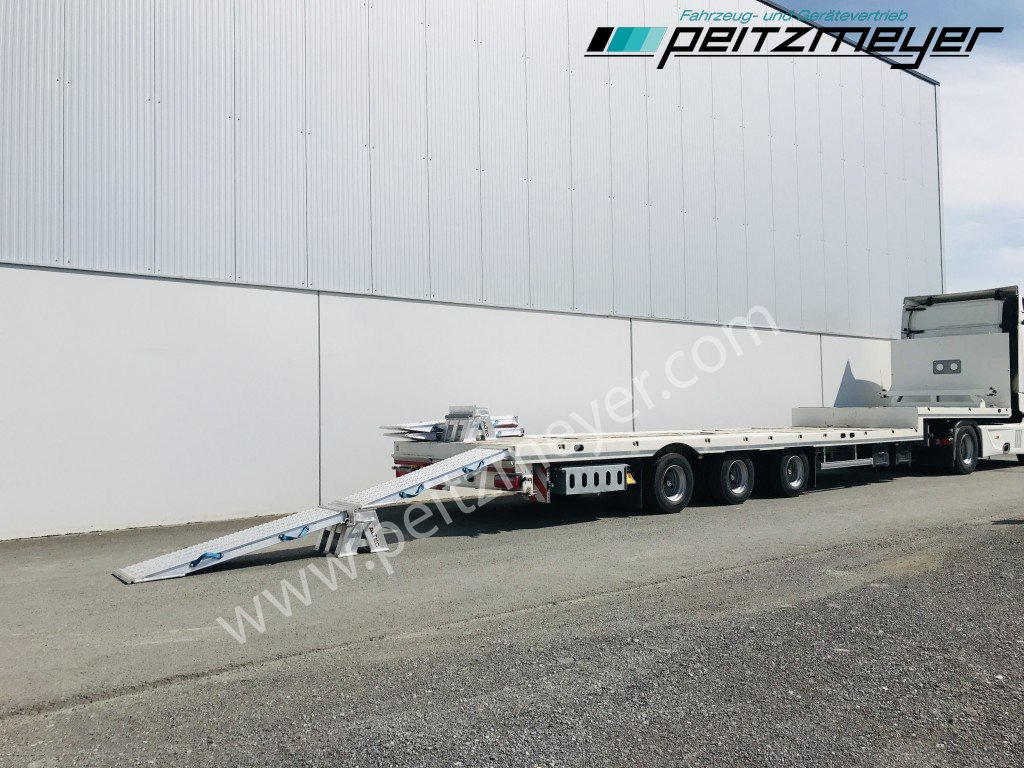 Möslein 3-Achs-Tieflader STO 3, Lenkachse, Rampen, neuwertig - Low loader semi-trailer: picture 2 Möslein 3-Achs-Tieflader STO 3, Lenkachse, Rampen, neuwertig - Low loader semi-trailer: picture 2