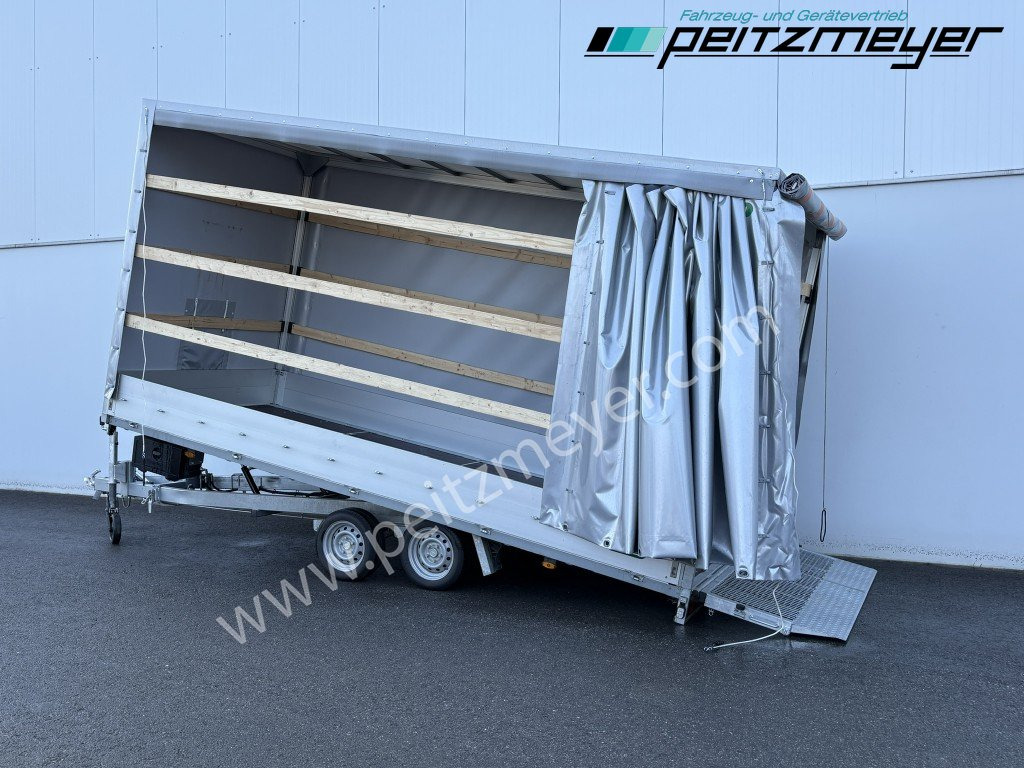 Unsinn Planenanhänger Tieflader (kippbar) mit Plane Seilwinde - Curtainsider trailer: picture 2 Unsinn Planenanhänger Tieflader (kippbar) mit Plane Seilwinde - Curtainsider trailer: picture 2