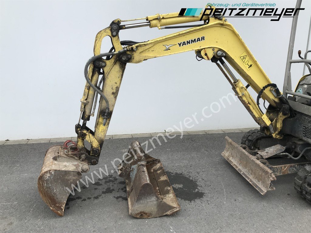Mini excavator YANMAR MINIBAGGER Vio 17 verstellbares Fahrwerk Schnellwechsler mit 60 er und 100 Löffel: picture 23