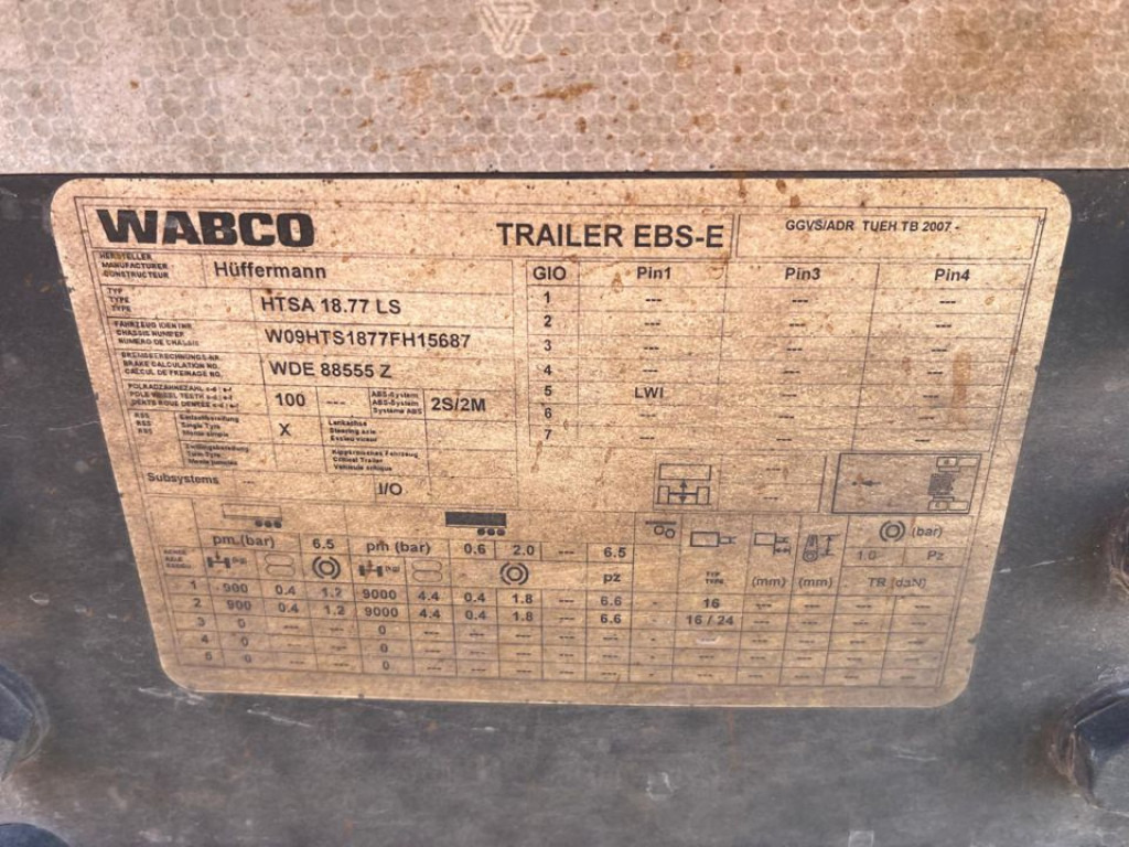 HUEFFERMANN Tandemanhänger HTA 1877 Containeranhänger - Roll-off/ Skip trailer: picture 2 HUEFFERMANN Tandemanhänger HTA 1877 Containeranhänger - Roll-off/ Skip trailer: picture 2