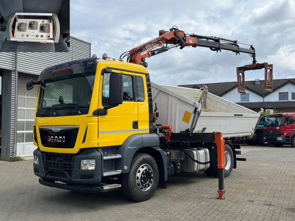 MAN TG-S 18.400 4x2 BL 2-Achs Kipper Kran Atlas 120+Funk - Tipper, Crane truck: picture 1 MAN TG-S 18.400 4x2 BL 2-Achs Kipper Kran Atlas 120+Funk - Tipper, Crane truck: picture 1