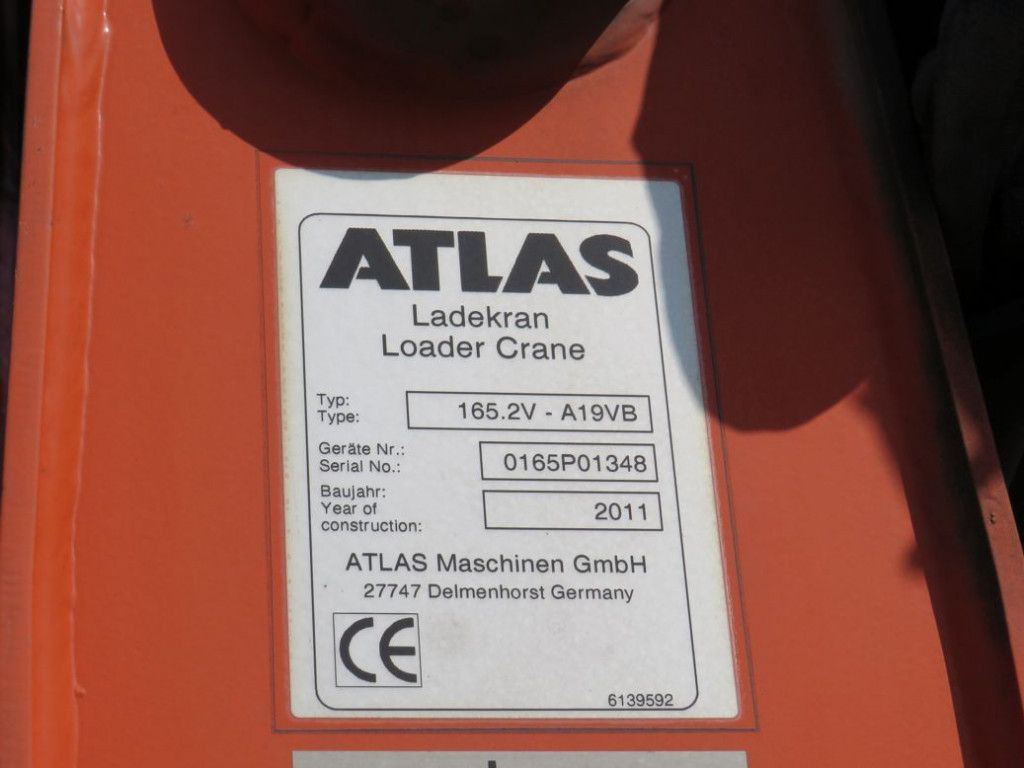 Dropside/ Flatbed truck, Crane truck MAN TG-S 26.400 6x2-2 BL Pritsche Heckkran Atlas 165: picture 11