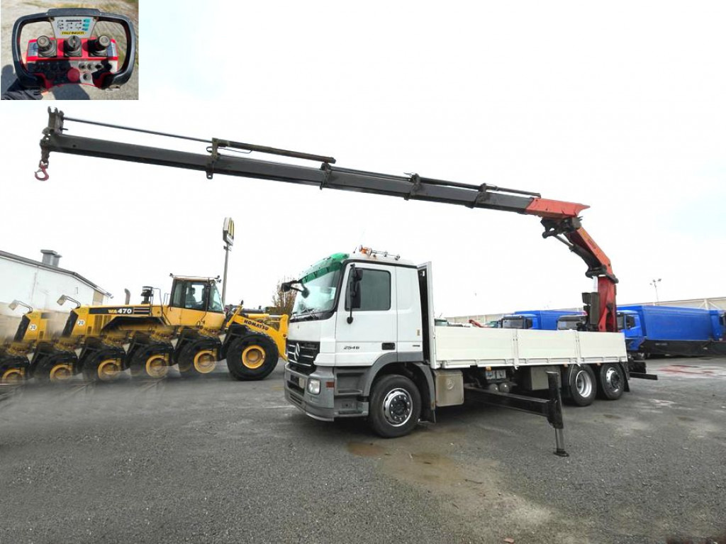 MERCEDES-BENZ Actros 2546 L 6x2 Pritsche Heckkran Palfinger PK 44.002+Winde - Dropside/ Flatbed truck, Crane truck: picture 1 MERCEDES-BENZ Actros 2546 L 6x2 Pritsche Heckkran Palfinger PK 44.002+Winde - Dropside/ Flatbed truck, Crane truck: picture 1