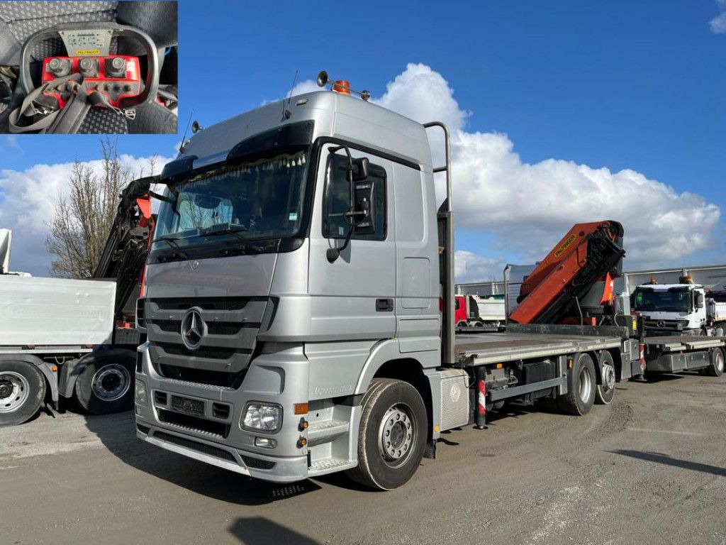 Mercedes-Benz Actros 2541 Pritsche Heckkran Palfinger PK 40002 - Dropside/ Flatbed truck, Crane truck: picture 1 Mercedes-Benz Actros 2541 Pritsche Heckkran Palfinger PK 40002 - Dropside/ Flatbed truck, Crane truck: picture 1