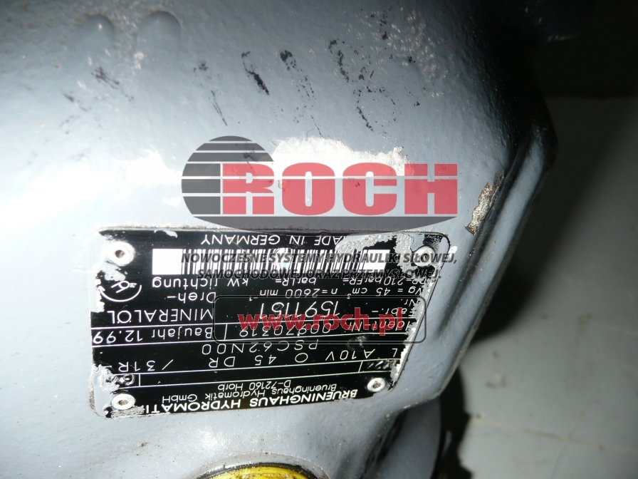 BRUENINGHAUS HYDROMATIK A10VO45DR/31R-PSC62N00 00970319 - Hydraulic pump for Construction machinery: picture 2 BRUENINGHAUS HYDROMATIK A10VO45DR/31R-PSC62N00 00970319 - Hydraulic pump for Construction machinery: picture 2