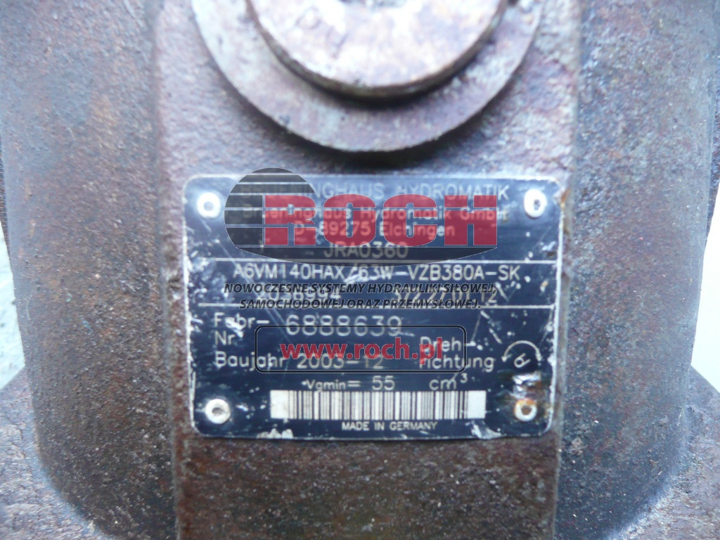 BRUENINGHAUS HYDROMATIK A6VM140HAX/63W-VZB380A-SK 2036994 372.27.01.12 JRA0360 - Hydraulic motor: picture 1 BRUENINGHAUS HYDROMATIK A6VM140HAX/63W-VZB380A-SK 2036994 372.27.01.12 JRA0360 - Hydraulic motor: picture 1
