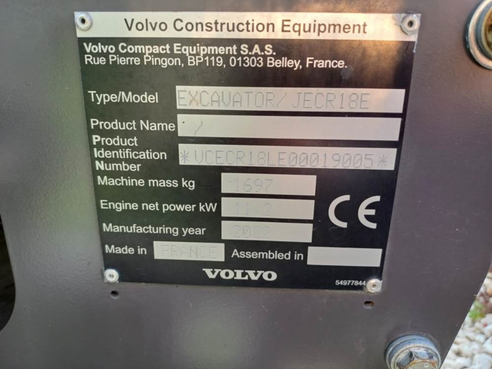 Leasing of  Volvo JECR18E Electric Volvo JECR18E Electric: picture 12