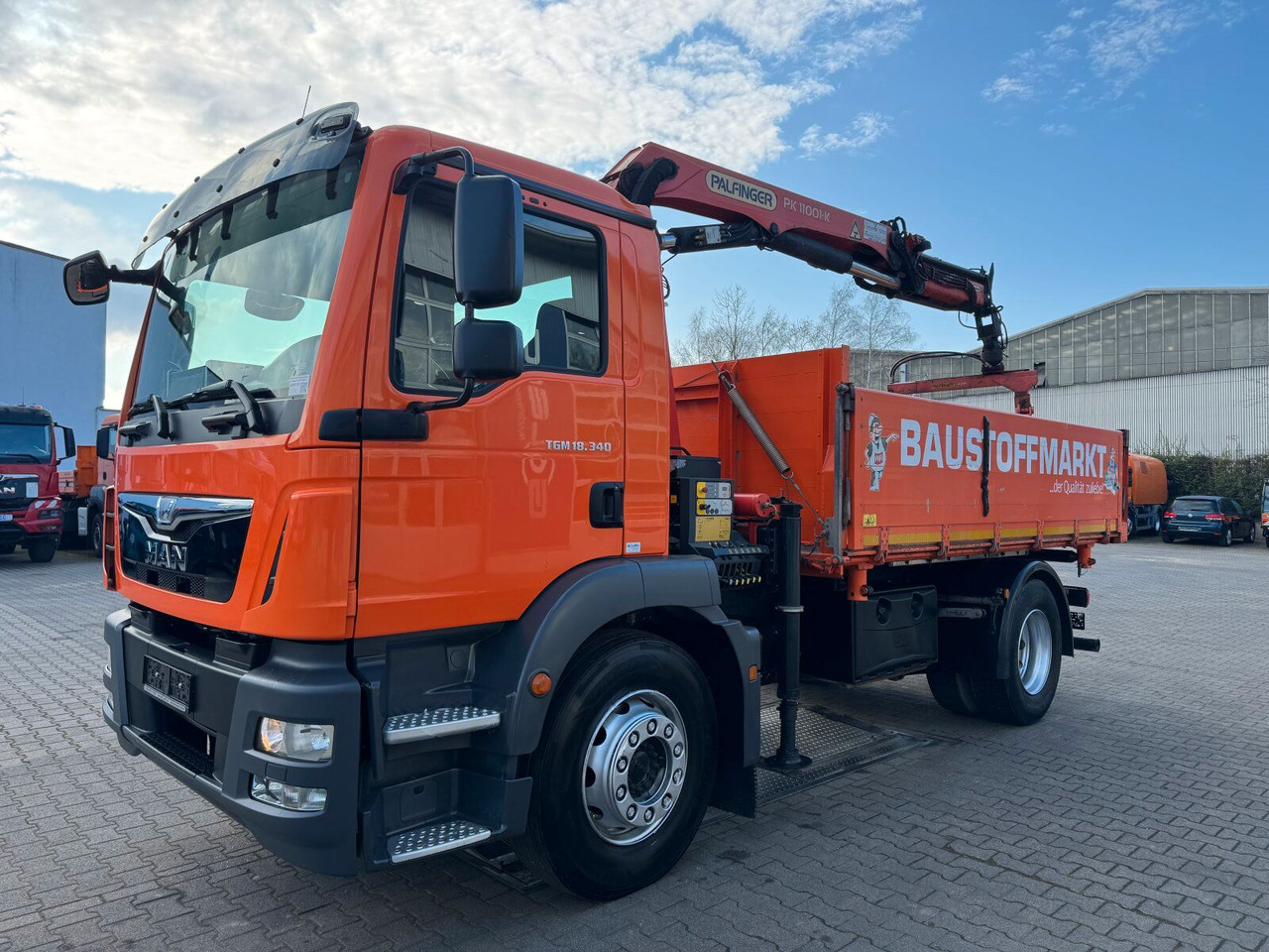 MAN TGM 18.340 4x2 Euro 6 Kipper Kran PK11001.K - Tipper, Crane truck: picture 2 MAN TGM 18.340 4x2 Euro 6 Kipper Kran PK11001.K - Tipper, Crane truck: picture 2