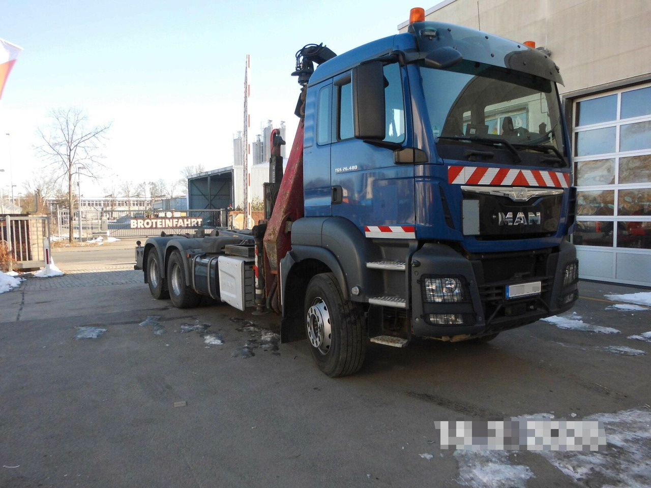 MAN TGS 28.480 6x4 Abrollkipper + Kran bis 4,63 T - Crane truck: picture 1 MAN TGS 28.480 6x4 Abrollkipper + Kran bis 4,63 T - Crane truck: picture 1