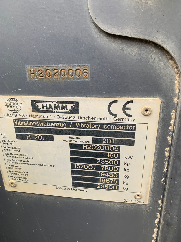 HAMM H 20 I - Compactor: picture 1 HAMM H 20 I - Compactor: picture 1