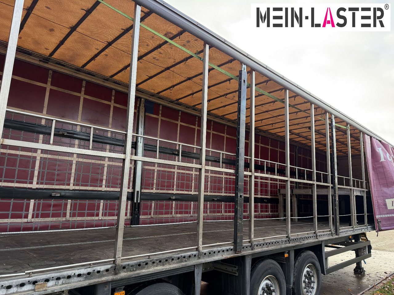 Schmitz Cargobull Edscha R+L Lenkachse Staplerhalterung TÜV 10-26 - Curtainsider semi-trailer: picture 3 Schmitz Cargobull Edscha R+L Lenkachse Staplerhalterung TÜV 10-26 - Curtainsider semi-trailer: picture 3