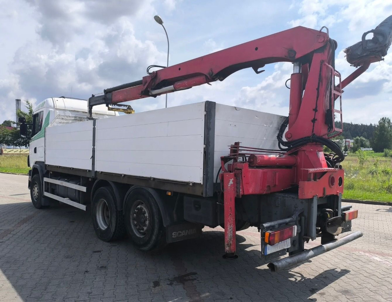 SCANIA 144.460 - Dropside/ Flatbed truck, Crane truck: picture 5 SCANIA 144.460 - Dropside/ Flatbed truck, Crane truck: picture 5