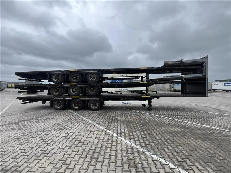 Closed box semi-trailer Krone 1x 2014 & 2x 2013 XL MEGA P400 HUCKEPACK FLAT STACK: picture 13