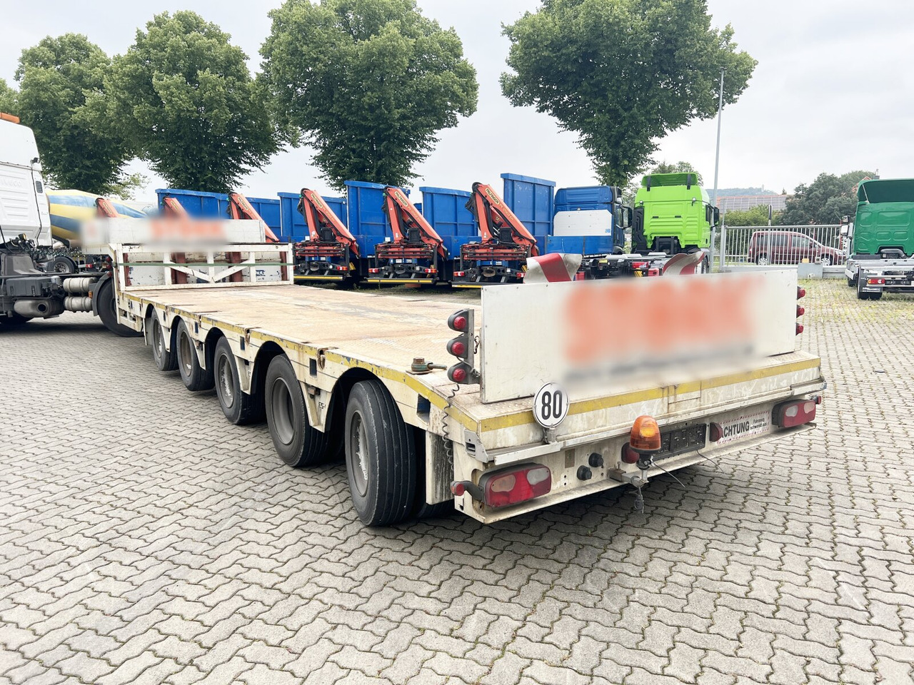 Low loader semi-trailer for transportation of heavy machinery ES-GE 5.SOU-25-50.3N 5.SOU-25-50.3N, Teleskopierbar: picture 13