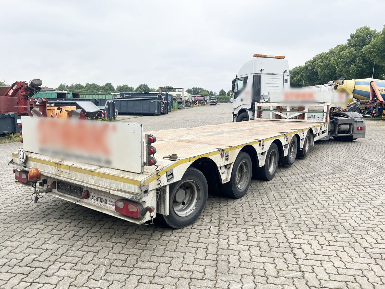 Low loader semi-trailer for transportation of heavy machinery ES-GE 5.SOU-25-50.3N 5.SOU-25-50.3N, Teleskopierbar: picture 12