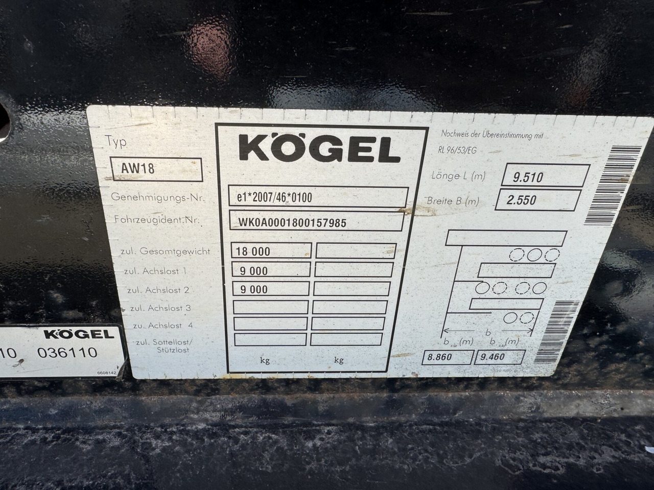 Kögel AW 18 AW 18 - Container transporter/ Swap body trailer: picture 2 Kögel AW 18 AW 18 - Container transporter/ Swap body trailer: picture 2