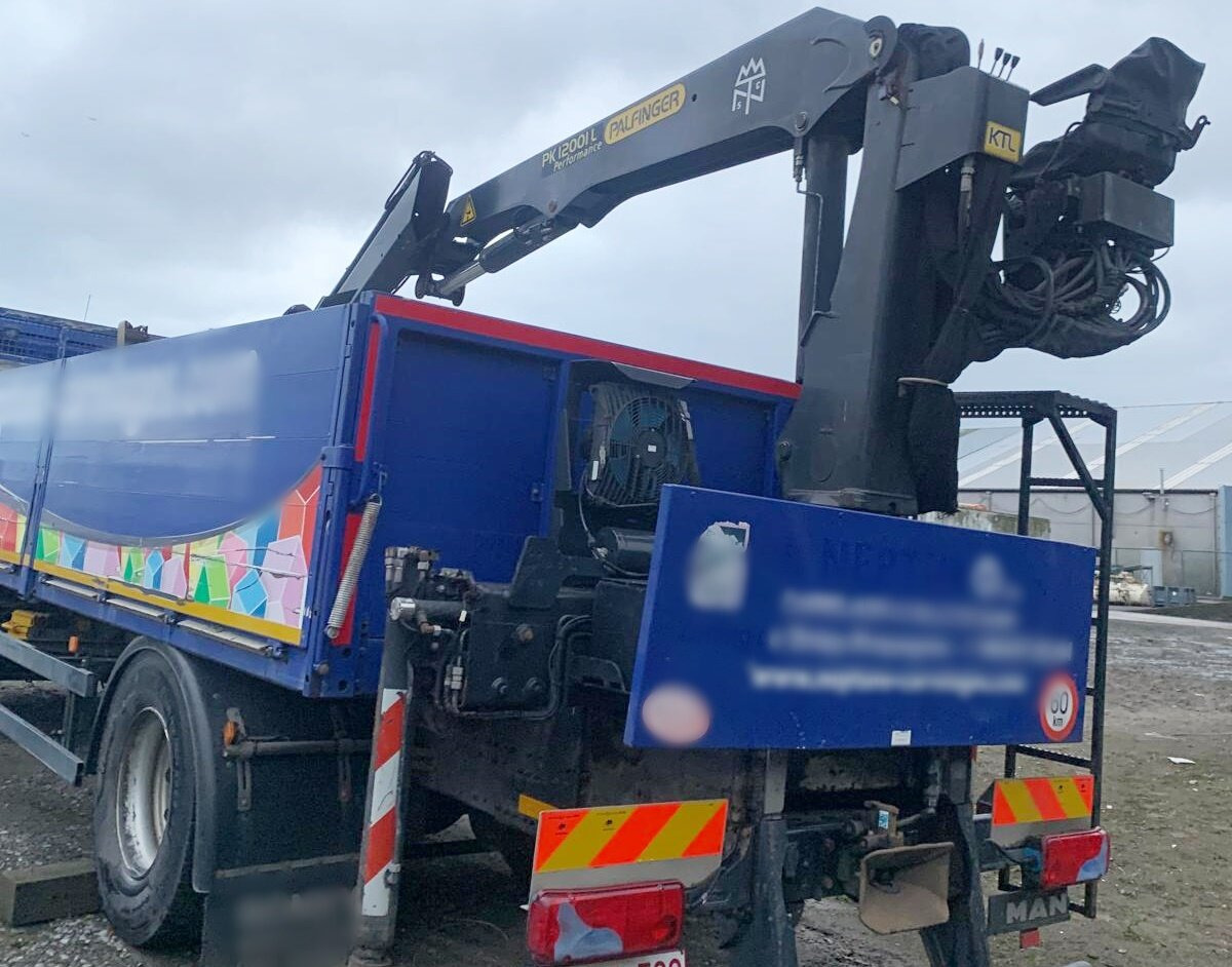 Crane truck, Dropside/ Flatbed truck MAN TGM 18.290 4x2 BL mit MOTORSCHADEN! TGM 18.290 4x2 BL, Heckkran Palfinger PK12001L, MOTORSCHADEN!: picture 6