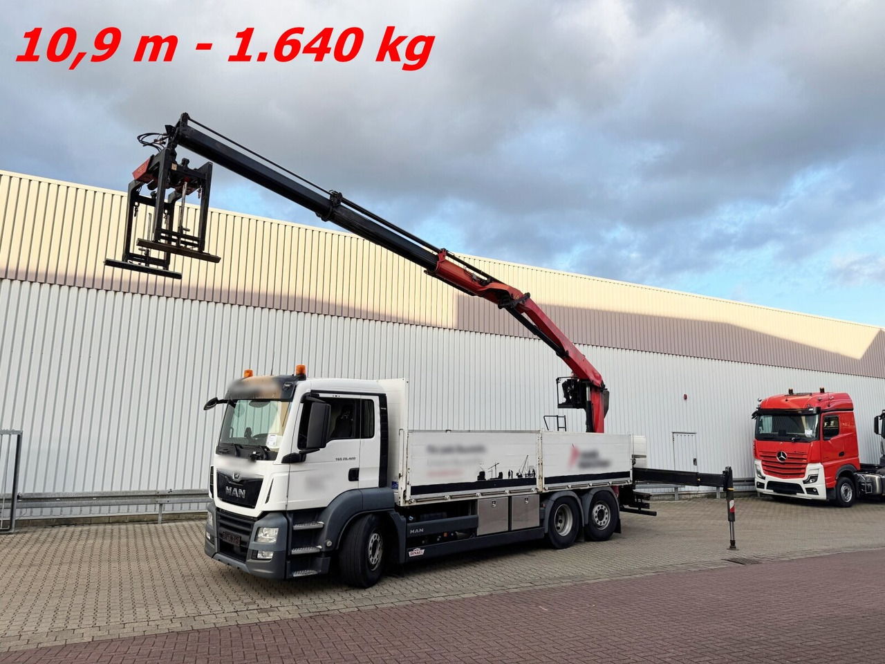 MAN TGS 26.420 6x2-4 LL TGS 26.420 6x2-4 LL, Navi, Lenk-/Liftachse, Heckkran Palfinger PK20.501L TEC - Crane truck, Dropside/ Flatbed truck: picture 1 MAN TGS 26.420 6x2-4 LL TGS 26.420 6x2-4 LL, Navi, Lenk-/Liftachse, Heckkran Palfinger PK20.501L TEC - Crane truck, Dropside/ Flatbed truck: picture 1
