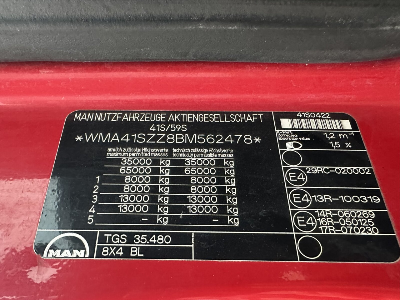 MAN TGS 35.480 8X4 BL TGS 35.400 8x4 BL, Schub-Knick bis 6,5m Container - Hook lift truck: picture 5 MAN TGS 35.480 8X4 BL TGS 35.400 8x4 BL, Schub-Knick bis 6,5m Container - Hook lift truck: picture 5