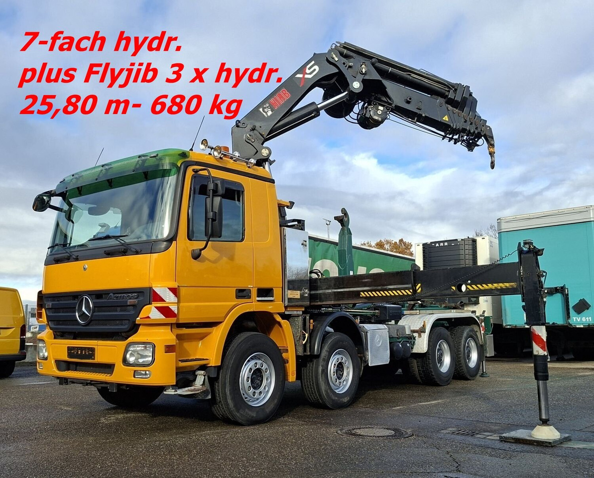 Mercedes-Benz Actros 4146 K 8x4/4 Actros 4146 K 8x4/4, Retarder, Kran Hiab XS 477 E-7 HiPro, Flyjib, Seilwinde, Funk - Hook lift truck, Crane truck: picture 1 Mercedes-Benz Actros 4146 K 8x4/4 Actros 4146 K 8x4/4, Retarder, Kran Hiab XS 477 E-7 HiPro, Flyjib, Seilwinde, Funk - Hook lift truck, Crane truck: picture 1