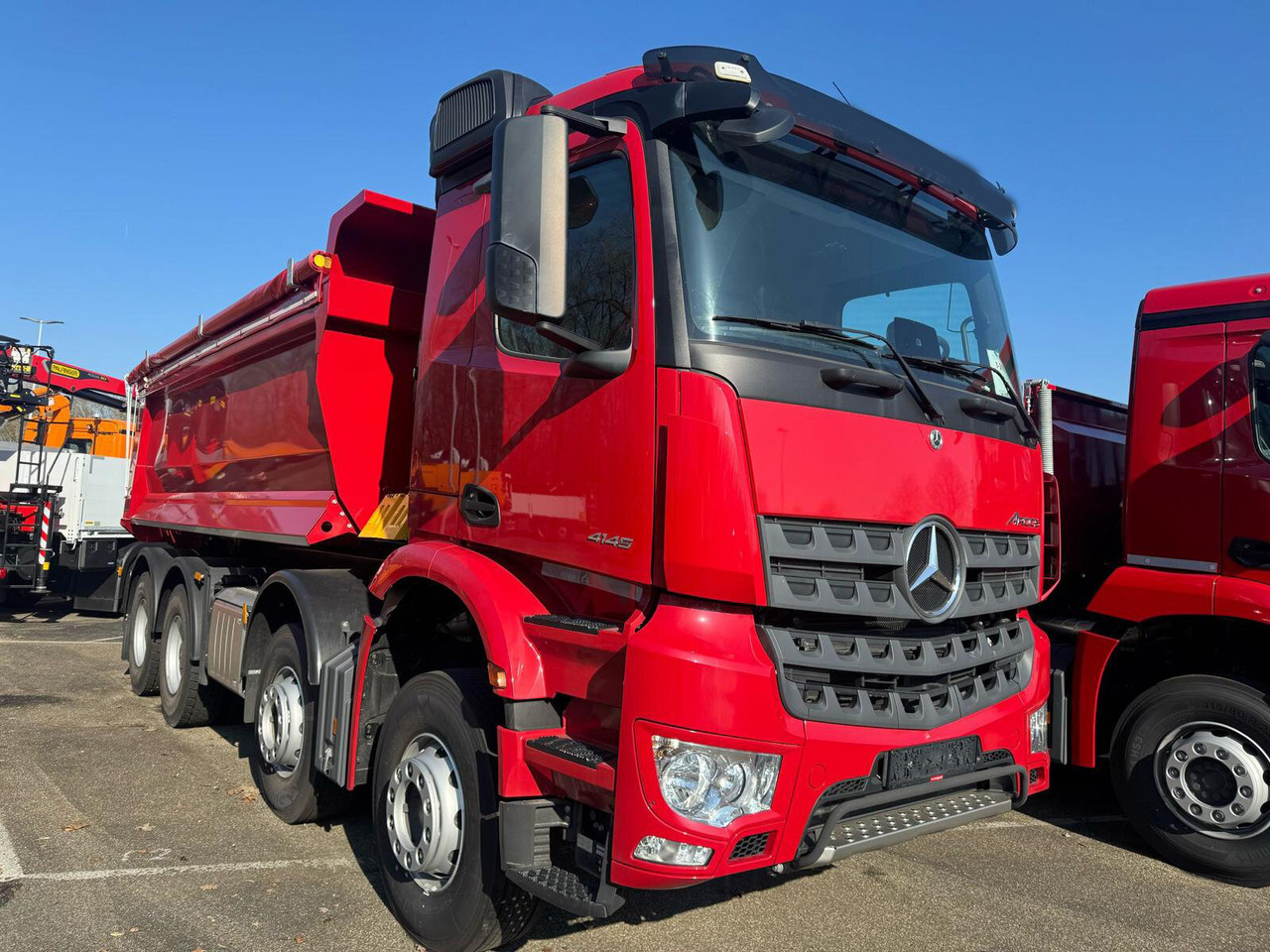 Mercedes-Benz Arocs 4145 K 8x4/4 Arocs 4145 K 8x4/4, Grounder, MultimediaCockpit, Navi, Stahlmulde ca. 16m³ - Dumper: picture 1 Mercedes-Benz Arocs 4145 K 8x4/4 Arocs 4145 K 8x4/4, Grounder, MultimediaCockpit, Navi, Stahlmulde ca. 16m³ - Dumper: picture 1