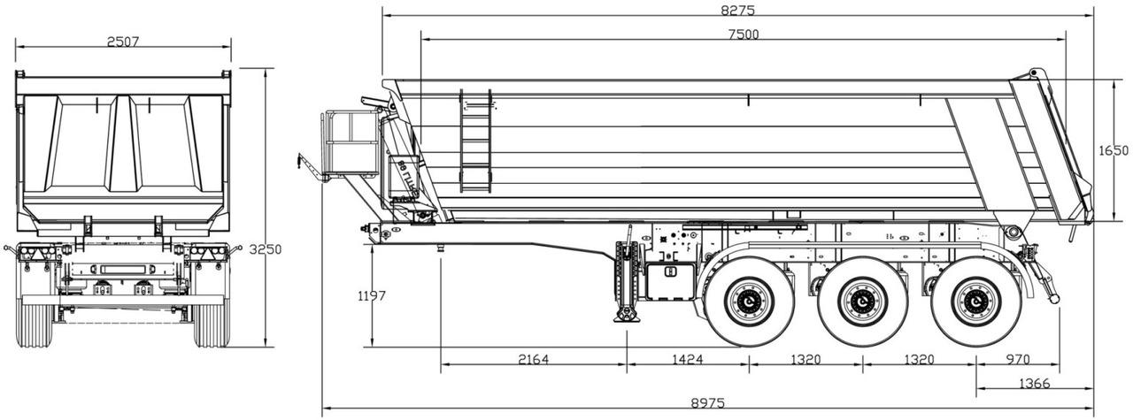 Euro ATM 24 Euro ATM 24, HARDOX Stahlmulde ca. 24m³, Liftachse - Semi-trailer: picture 4 Euro ATM 24 Euro ATM 24, HARDOX Stahlmulde ca. 24m³, Liftachse - Semi-trailer: picture 4