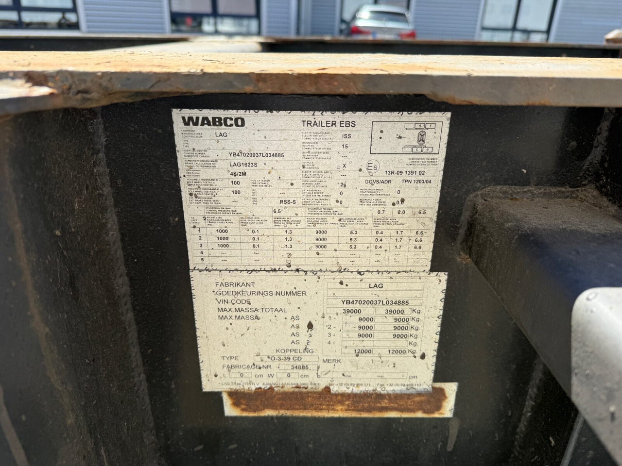 Lag 0-3-39 CD Containerchassis 0-3-39 CD Containerchassis, 20ft und 30ft, ADR - Semi-trailer: picture 2 Lag 0-3-39 CD Containerchassis 0-3-39 CD Containerchassis, 20ft und 30ft, ADR - Semi-trailer: picture 2