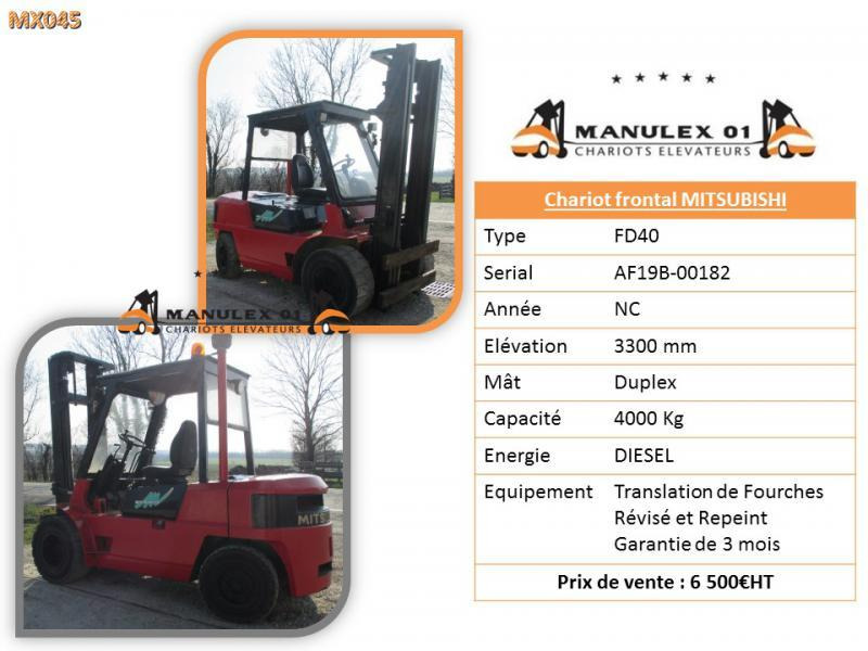 Mitsubishi FD40 - Forklift: picture 4 Mitsubishi FD40 - Forklift: picture 4