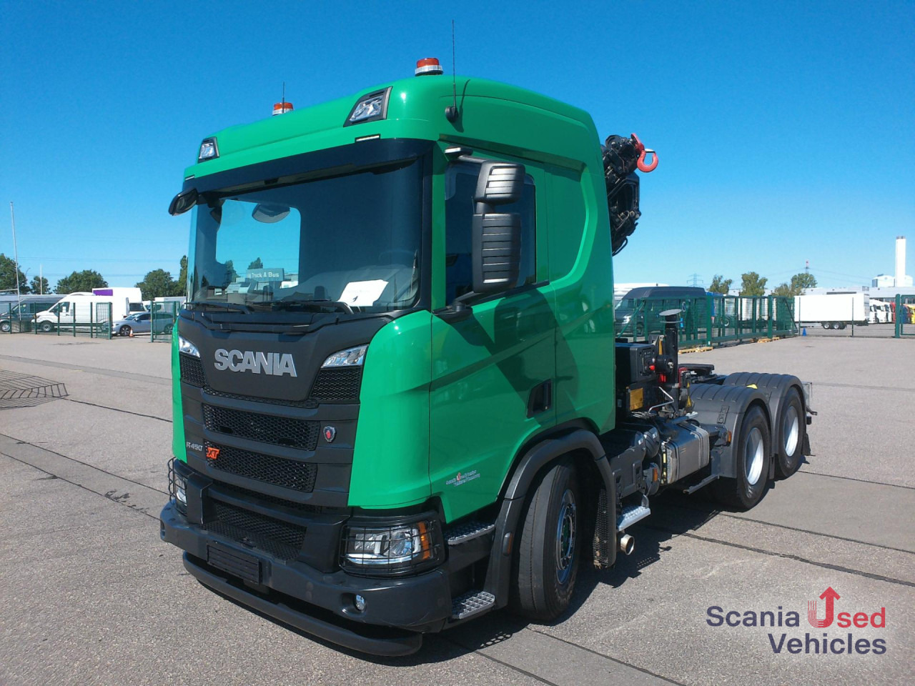 Tractor unit SCANIA R 450 B6x4NA mit Kran HMF 2320-K-RCS 23mtr.: picture 10