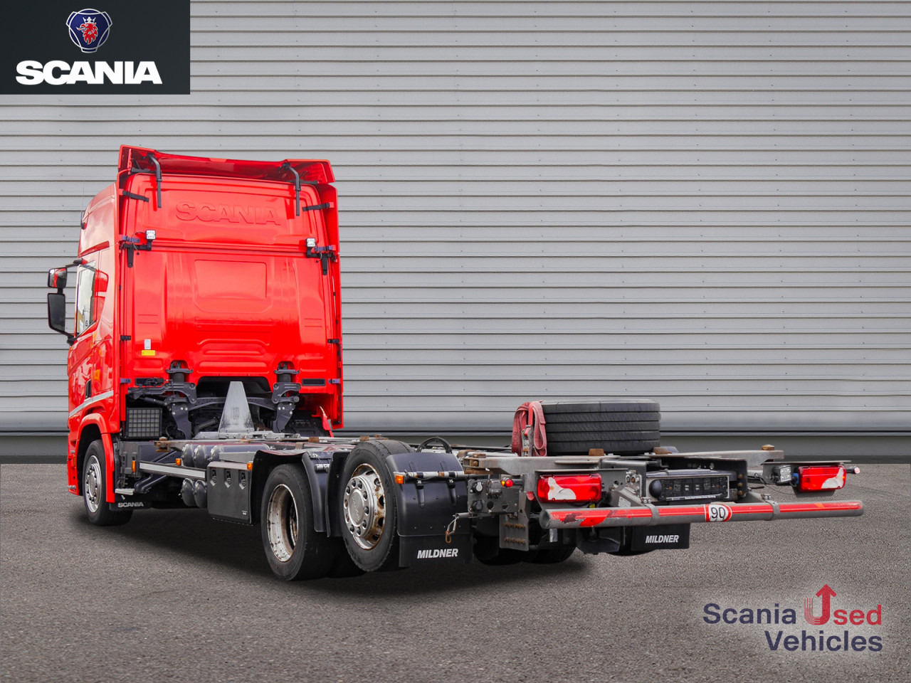Container transporter/ Swap body truck SCANIA R 410 B6x2*4LB Jumbo, Lenkachse, Standklima: picture 11