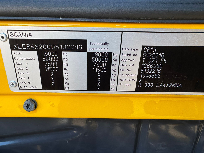 Tractor unit Scania R 380 / HighLine / Opti Cruise / NL Truck: picture 18 Tractor unit Scania R 380 / HighLine / Opti Cruise / NL Truck: picture 18