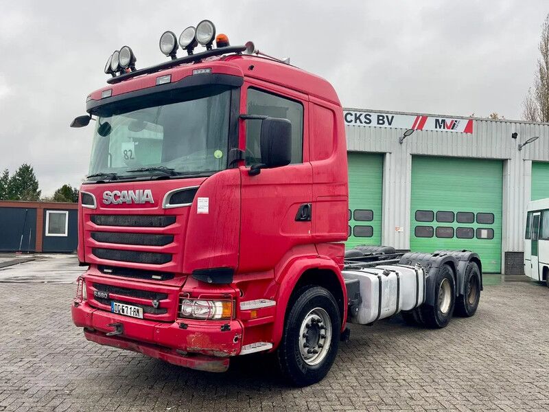 Scania R580 V8 6x4,RETARDER, 614915 km FULL SPRING! hub reduction, BIG Axels - Cab chassis truck: picture 1 Scania R580 V8 6x4,RETARDER, 614915 km FULL SPRING! hub reduction, BIG Axels - Cab chassis truck: picture 1