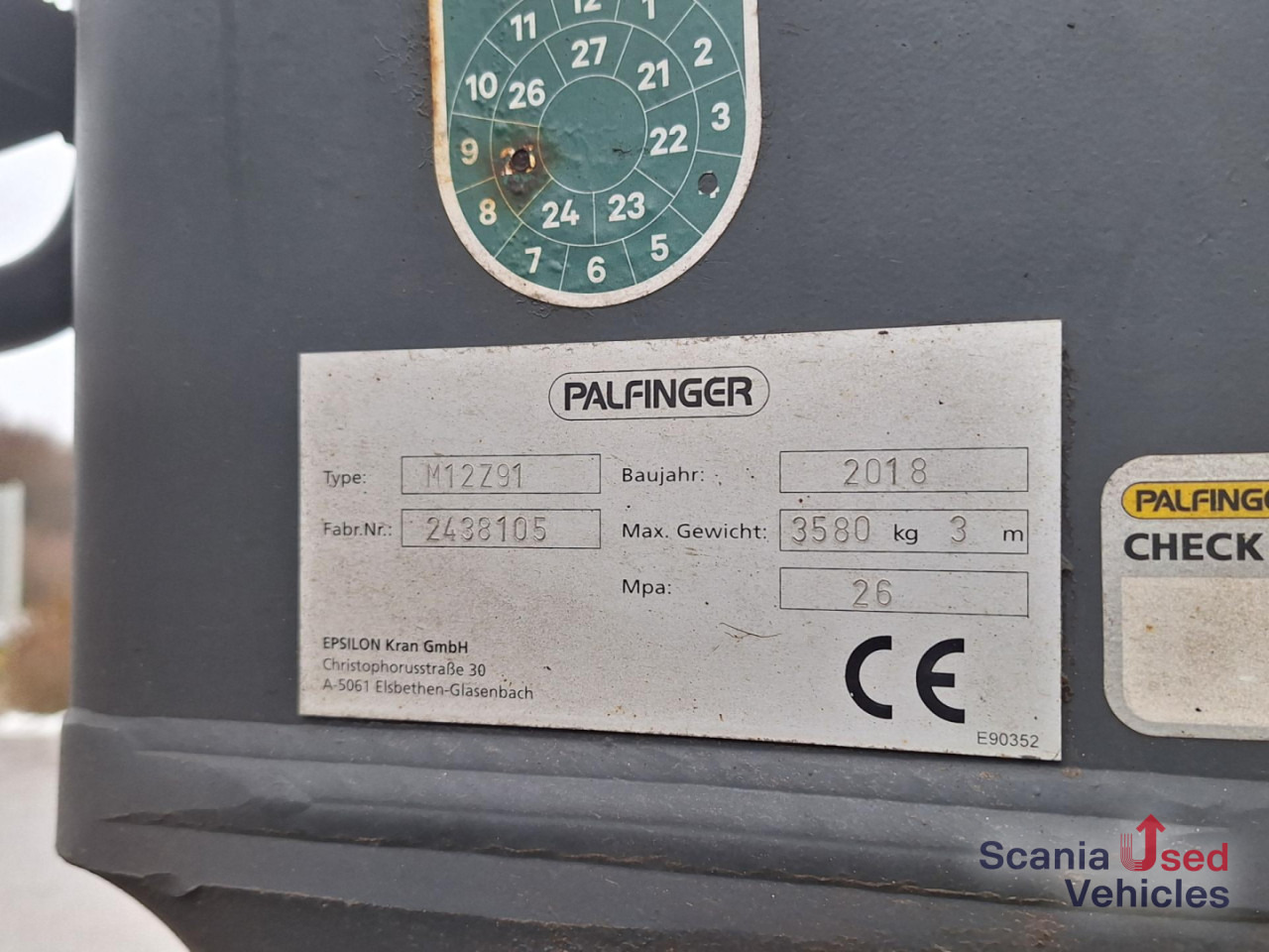 SCANIA R 580 B6x4NB+Epsilon M12 Z - Timber truck, Crane truck: picture 3 SCANIA R 580 B6x4NB+Epsilon M12 Z - Timber truck, Crane truck: picture 3