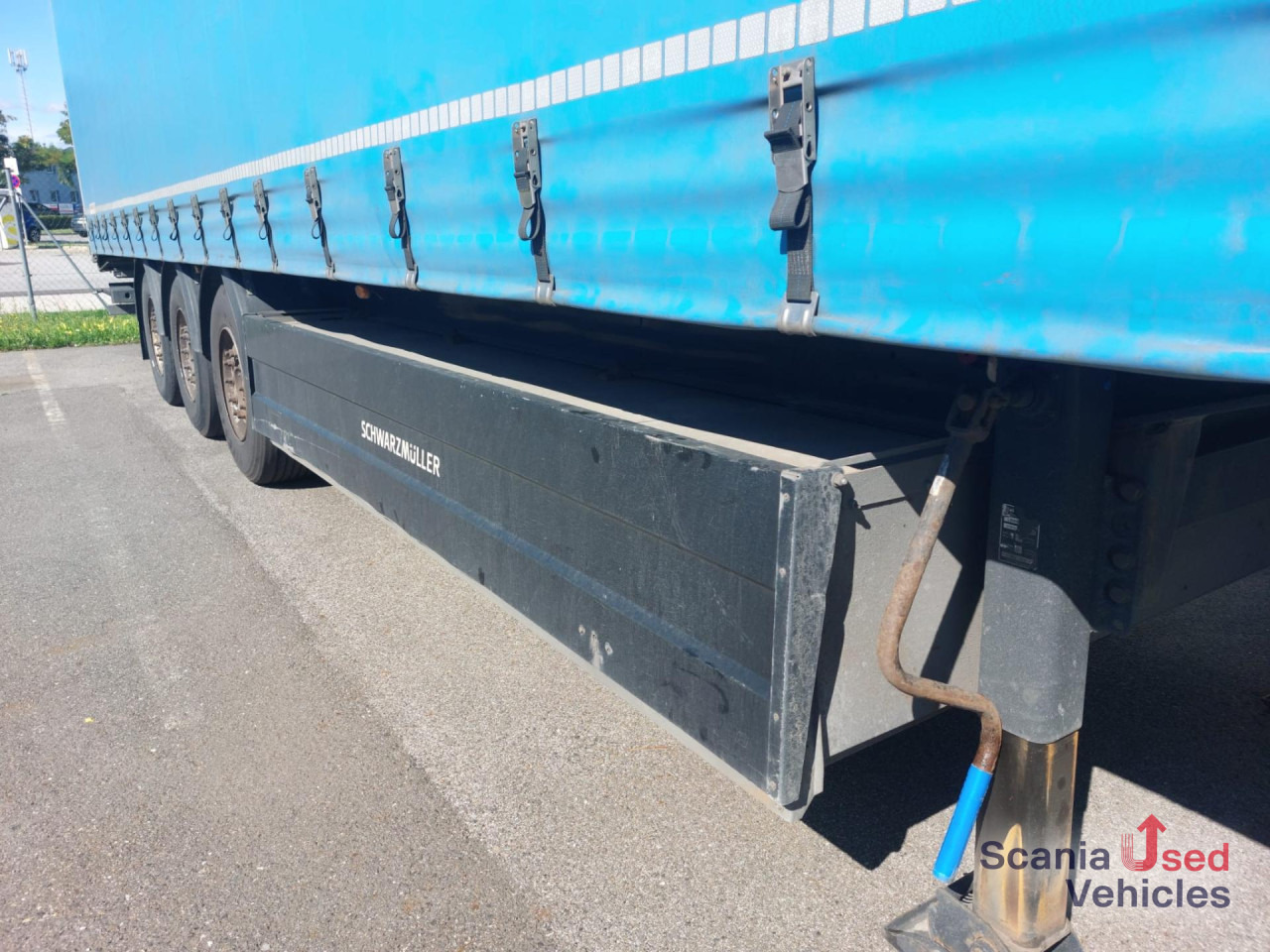 Curtainsider semi-trailer SCHWARZMUELLER Tautliner Liftachse Palettenkasten: picture 11