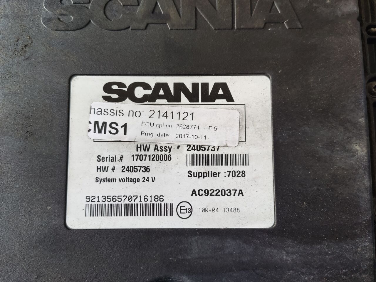 Scania CMS1 Scania truck - ECU for Truck: picture 2 Scania CMS1 Scania truck - ECU for Truck: picture 2