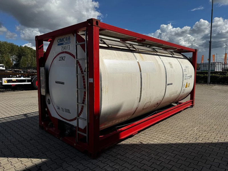 CIMC 20FT ISO, 25.050L / 1-COMP / 3 BAFFELS / T12 / 22K2 / 4 manholes / ADR valid until 11/2026 - Storage tank: picture 4 CIMC 20FT ISO, 25.050L / 1-COMP / 3 BAFFELS / T12 / 22K2 / 4 manholes / ADR valid until 11/2026 - Storage tank: picture 4