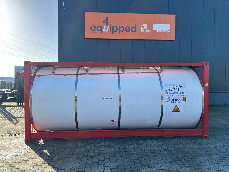 CIMC 20FT ISO, 25.080L / 1-COMP / 3 BAFFELS / T12 / 4 manholes / ADR valid until 12/2026 - Storage tank: picture 2 CIMC 20FT ISO, 25.080L / 1-COMP / 3 BAFFELS / T12 / 4 manholes / ADR valid until 12/2026 - Storage tank: picture 2